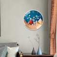 thumbnail image 2 of Reloj de pared Silencioso Viaje Reloj decorativo 8 "Relojes colgantes modernos Reloj analógico para oficina Hogar Sala de estar Estilo A Sunnimix Reloj de pared, 2 of 8