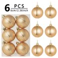 thumbnail image 4 of Clearance,6 Pcs Gold Christmas Decoration Balls,Christmas Balls Ornaments,Hang Decorations On The Christmas Tree,,Shatterproof Ornaments,Christmas Decoration Balls,2.39 In, 4 of 6