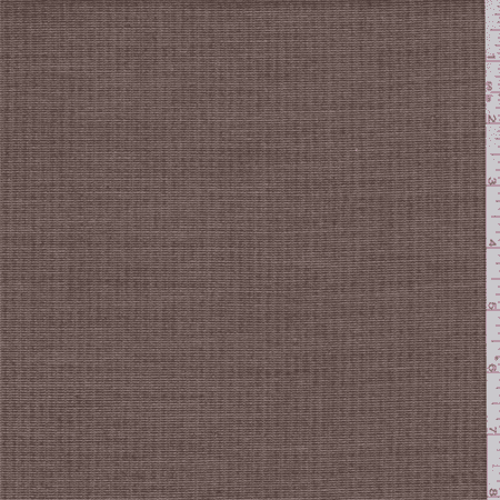 - Sienna Brown Dotted Stripe Poly Blend Suiting, Fabric By the Yard