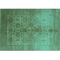 thumbnail image 1 of Ahgly Company Indoor Rectangle Oriental Turquoise Blue Traditional Area Rugs, 2' x 3', 1 of 4