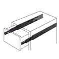 thumbnail image 2 of 1 Pair knobelite 20 inch Soft Close Slide Mounted Drawer Slides 3-Folds Full Extension Drawer Glides Ball Bearing, Black Finish-Cold Rolled Steel, 2 of 2