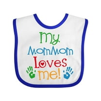 Inktastic Mommom Loves Me Childs Boys or Girls Baby Bib