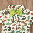 thumbnail image 5 of Aunavey Newborn Boy Clothes Gentleman Outfits One Piece Infant Baby Flamingo Romper Bowtie, 5 of 5