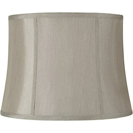 

Round Softback Gray Lamp Shade 14x16x12 (Spider) - Springcrest 14 across the top x 16 across the bottom x 12 high. By Brand LeCeleBee