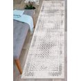 thumbnail image 3 of Bohemian Geometric Area Rug 2'x7' Gray Runner Rug, 3 of 7