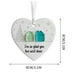 thumbnail image 2 of Adorno de La Amistad con Forma de Corazón de Vidrio Marino, Recuerdo de La Amistad, Adorno de Corazón de La Amistad para Árbol de Navidad., 2 of 2