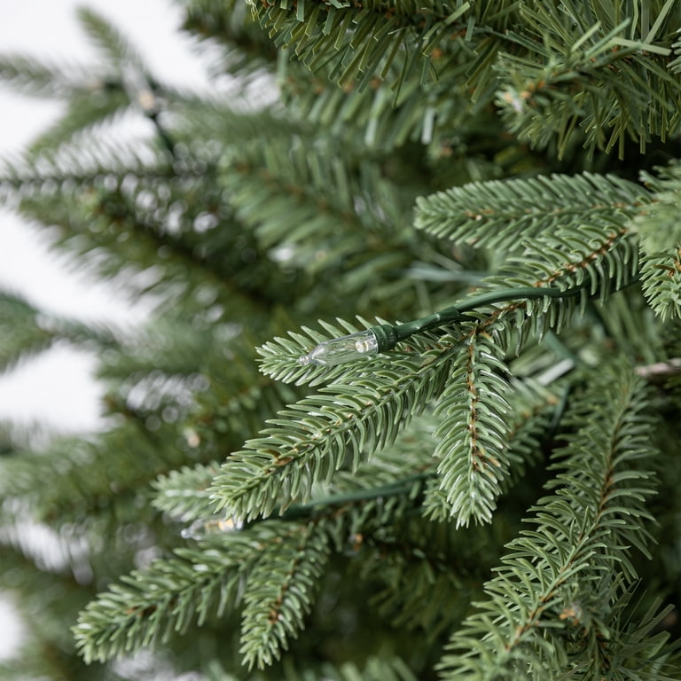 9' Pre-Lit Sanford Pencil Fir Green Artificial Christmas Tree with