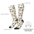 thumbnail image 5 of Picia Women Crew Soft Moisture-wicking Socks Funny Excavator Pattern Design Cotton Socks, One Size fit All, 5 of 9