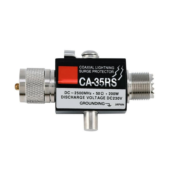 Ejoyous CA-35RS Coaxial Lightning Surge Protector Arrester Male to Female UHF connector, lightning arrester, coaxial lightning protector