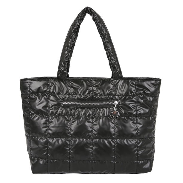 Bolso bandolera acolchado Likrtyny negro con cremallera
