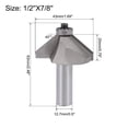 thumbnail image 2 of 1/2'' Shank 7/8'' Cutting Length Ball Bearing 45 Degree Chamfer Router Bit, 2 of 5