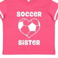 thumbnail image 4 of Inktastic Heart Soccer Sister Girls Toddler T-Shirt, 4 of 5