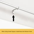 thumbnail image 6 of Kenney® Adler 5/8" Indoor/Outdoor Rust-Resistant Wrap Around Curtain Rod, 48-84", Brushed Nickel, 6 of 8