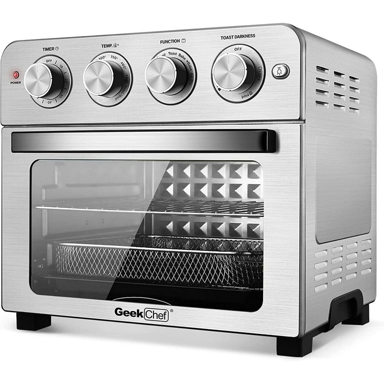Elexnux 26 qt. Stainless Steel Air Fryer, 6-Slice Air Fryer Toaster Oven  Combo, Roast, Bake, Reheat, Fry Oil-Free, ETL Listed GBK-RA22091502 - The  Home Depot