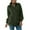 Army Green, variant on Fesfesfes Coat for Women Fall And Winter Casual Temperament Solid Color Pocket Zip Plush Coat Top