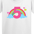 thumbnail image 4 of Inktastic 5th Birthday Rainbow Youth T-Shirt, 4 of 5