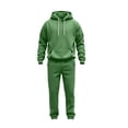thumbnail image 4 of Zynoxe Sweatsuits Men 2 Piece Outfit Streetwear Drawstring Pullover Sweatshirt and Striped Jogger Pants Fall Clothes Fashion Soft Lounge Sets with Pockets, 4 of 9