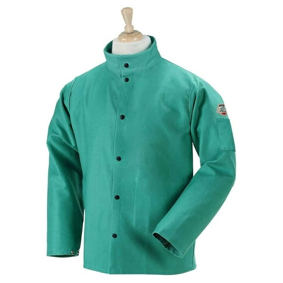 Revco 9oz. Green FR Cotton Welding Jacket, X-Large