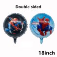 thumbnail image 3 of Globos de Spiderman, globos de látex de aluminio de superhéroe, suministros para fiestas de superhéroes, pancartas de feliz cumpleaños, decoraciones para niños y niños, globos de aire, 3 of 5