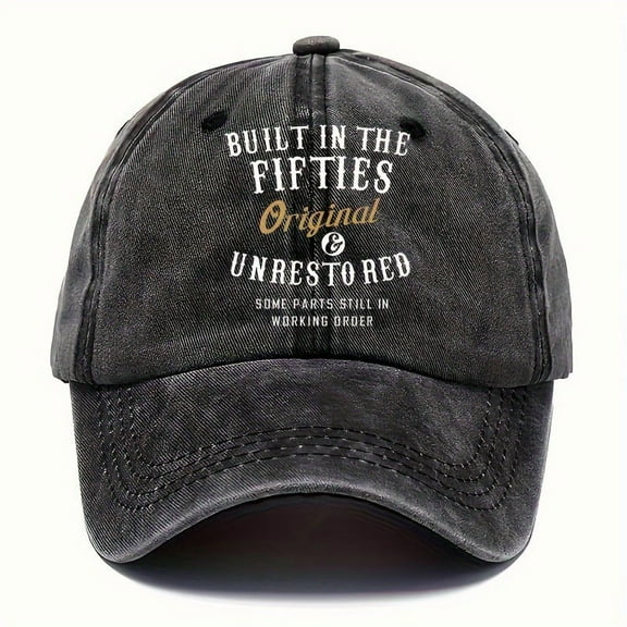 A '50sthemed Printed Ripped Dad Hat, A Men's Baseball Cap, Moisture Wiry Baseball Cap gift for women