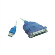 C2G USB to DB25 IEEE-1284 Parallel Adapter Cable - Parallel adapter - USB - IEEE 1284 - blue