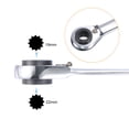 thumbnail image 3 of Unique Bargains 4 in 1 Reversible Ratcheting Wrench, 19-22-24-27mm 12 Point Double Box End, 72 Teeth, Metric, CR-V, 3 of 5