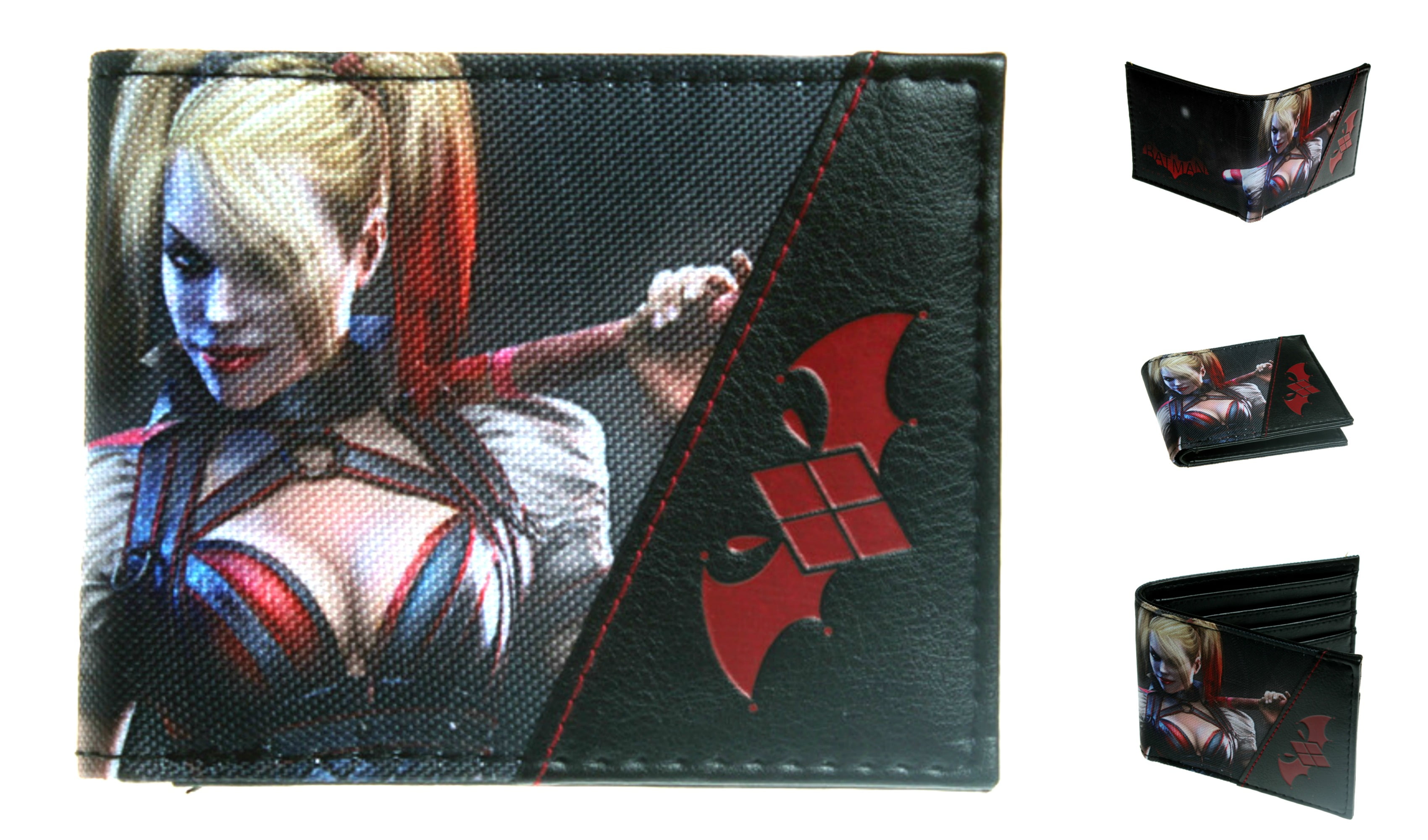 Superheroes DC Comics Harley Quinn Bifold Mens Boys Wallet with Gift
