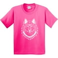 thumbnail image 3 of Inktastic Tribal Wolf Head Youth T-Shirt, 3 of 5