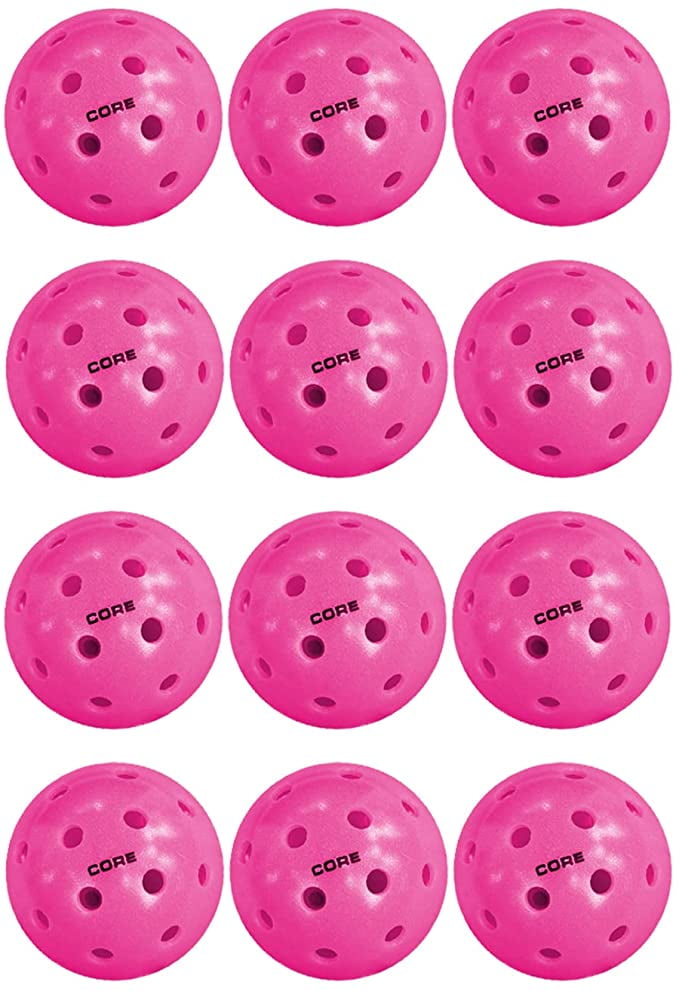 Professional USAPA Approved Pickleball Ball Set Outdoor Court 12 Pack Yellow 