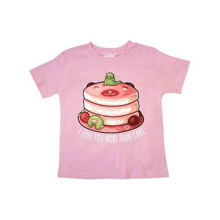 

Inktastic I Love You More Than Cake with Cute Dragons on Cake Gift Toddler Boy or Toddler Girl T-Shirt