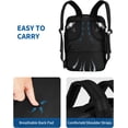 thumbnail image 6 of WANDF Expandable Travel Backpack 17 In Laptop Backpack with Wet Pocket For Spirit Airlines,Underseat personal item travel bag Hand Luggage, Large Casual Daypack for Weekender Business(Black Bag), 6 of 11
