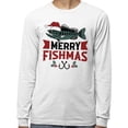 thumbnail image 2 of Merry Fishmas Long Sleeve Shirt Unisex 3X-Large White, 2 of 5
