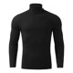 thumbnail image 2 of Gibobby Suéter cuello alto hombre Suéter de cuello alto para hombre, ajuste delgado, casual, tela acanalado, suéter térmico(Negro,G), 2 of 5