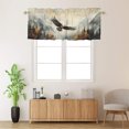 thumbnail image 2 of Eagle Printed Window Curtains Valances for Kitchen Misty Forest African Animal Flying Rod Pocket Valances for Bedroom Living Room Dining Room 54 by 18 in, 1 Panel, 2 of 6