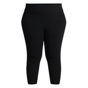 Terra & Sky Women's Plus Capri Legging, Sizes 0X-5X