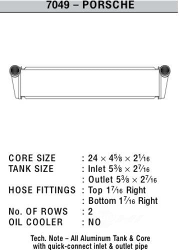 CSF 7049 Radiator