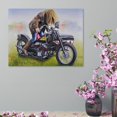 thumbnail image 4 of David Mann Motorcycle Art Gnghost Rider Prints Poster (52) Painting On Canvas Wall Art Poster Scroll Picture Print Living Room Walls Decor Home Posters 20x26inch(50x65cm), 4 of 6