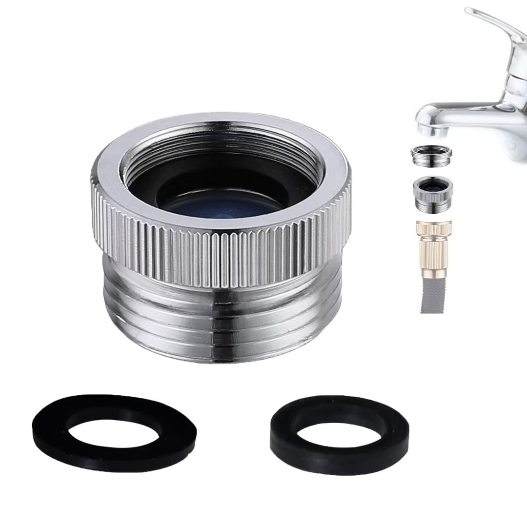 Brass Garden Hose Adapter, Kitchen Sink Faucet Adapter with Aerator to