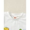 thumbnail image 6 of Suealasg Toddler Baby Girl Boy Birthday Outfit Short Sleeve Dinosaur Print T-Shirt Elastic Waist Shorts 1T 2T 3T 4T Kids Summer Clothes Set, 6 of 7