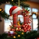 thumbnail image 4 of Adornos Navideños con Monograma Acrílico de 26 Letras y Gorro de Papá Noel | Adornos Colgantes 2D para Árbol de Navidad | Decoración Navideña para El Hogar | Adornos Navideños Multiusos para Chimenea, 4 of 5
