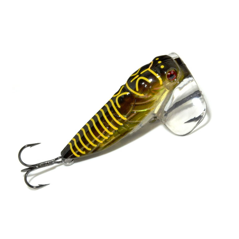 NUZYZ Artificial Plastic Cicada Fishing Topwater Lure Floating Insect Bait  with Hook