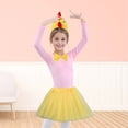 thumbnail image 3 of Alaiyaky 4Pcs Chicken Animal Costume Set 3D Chick Headband With Beak Bowtie Yellow Tutu Skirt Tail for Easter Halloween Christmas Cosplay Party, 3 of 7
