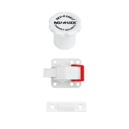 UPC: 0090713039015 | Rev-A-Shelf Rev-A-Lock Magnetic Child-Safe Cabinet Security System RAL-101-1