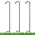 thumbnail image 3 of Ashman Crochet de Berger de 92 Pouces pour Plante de Jardin, Noir (Lot de 3) (Lot de 2), 3 of 8