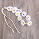 thumbnail image 3 of Diadema de flores de margaritas, corona de girasol boho, corona de flores para el cabello (blanca), 3 of 5