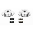 thumbnail image 3 of PowerStop Rear Z23 Evolution Sport Carbon-Fiber Ceramic Brake Pad and Drilled & Slotted Rotor Kit Fits: LEXUS Select Models K2977, 3 of 10
