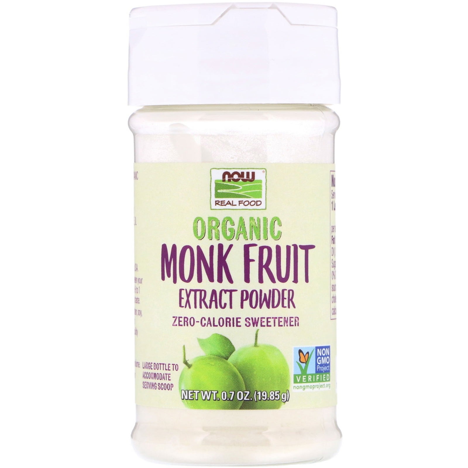 Now Foods Organic Monk Fruit Extract Powder, 0.7 oz (19.85 g) Walmart