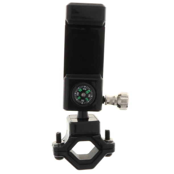Soporte para Teléfono para Bicicleta, Soporte para Teléfono con Rotación de 360 degree para Bicicleta, Motocicleta, para Teléfono de 6.5 Pulgadas (máx.) negro Sunnimix Soporte para teléfono de bicicleta