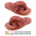 thumbnail image 2 of Zapatillas Calientes Zapatillas de felpa acogedoras con punta abierta para mujer, espuma viscoelástica, suministros para el hogar (rosa 37), 2 of 8