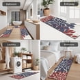 thumbnail image 5 of Red and Blue Pioneer Flower Pattern Kitchen Rugs Sets Of 3,Kitchen Runner Rugs Non Skid Washable,Decorative Kitchen Floor Mats for Kitchen,Sink,Laundry,17"x30"+ 17"x47" + 17"x59", 5 of 6